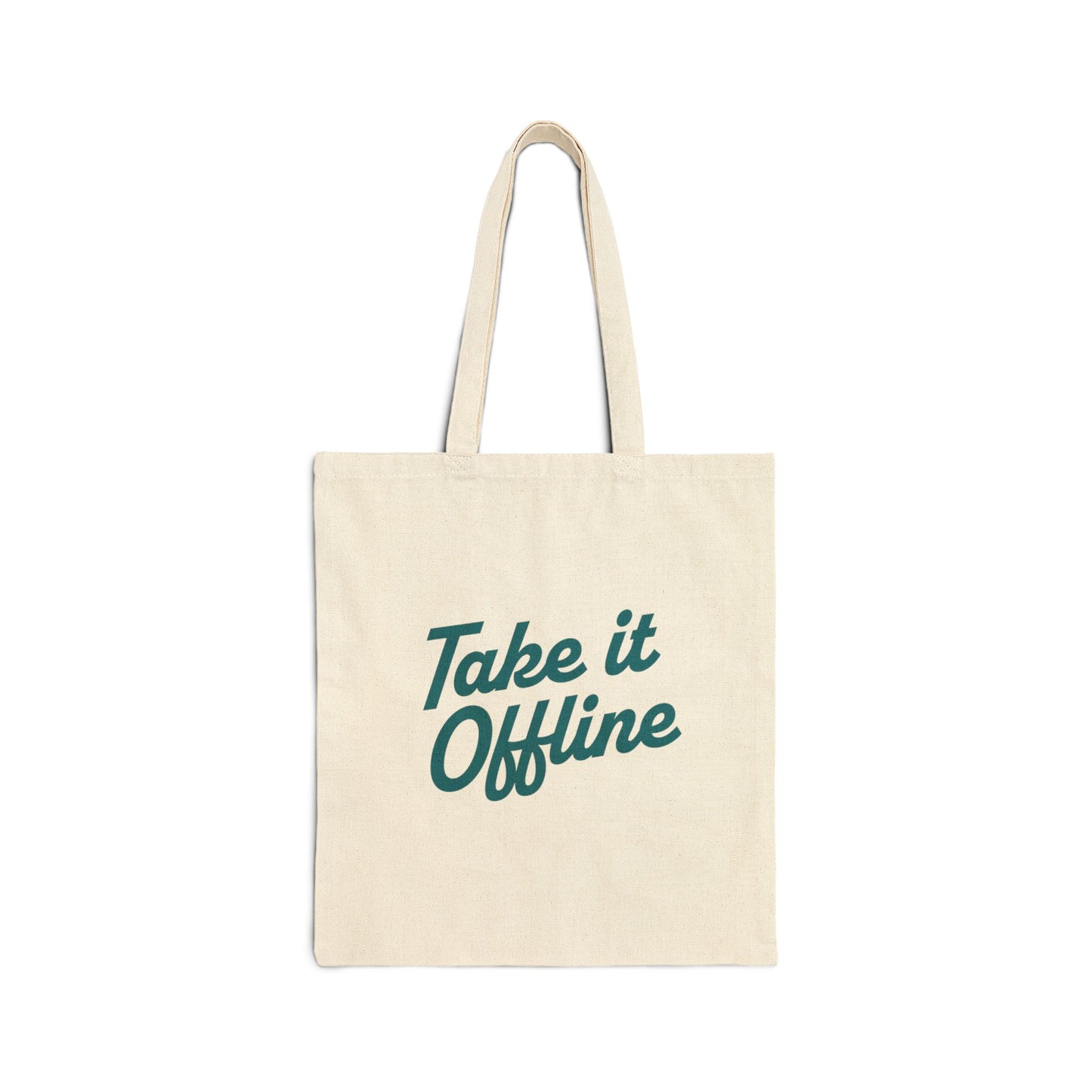 Take It Offline Logo Canvas Tote Bag