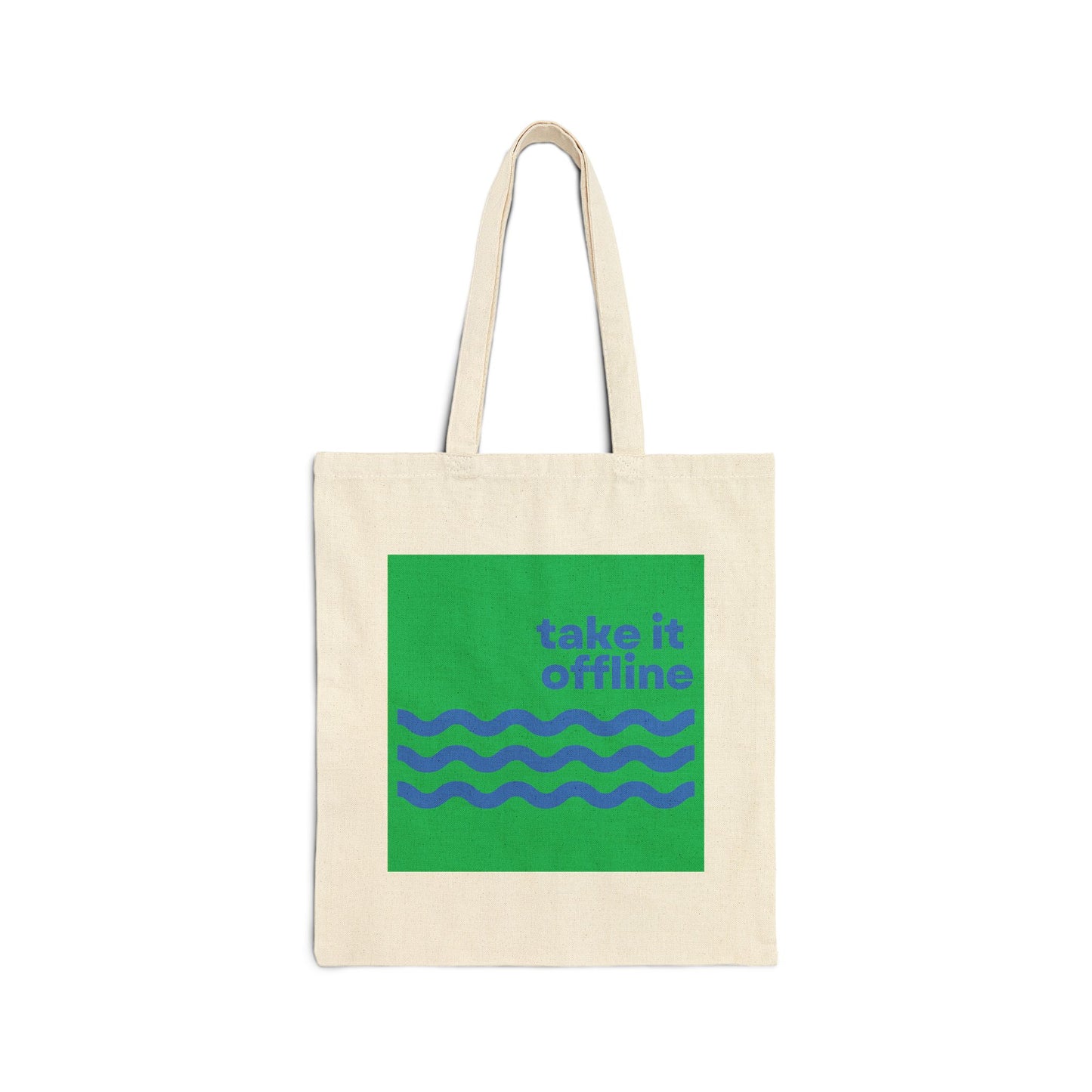 Take It Offline Canvas Tote Bag
